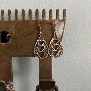 Silver earrings
